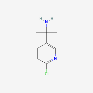 molecular formula C8H11ClN2 B599644 2-(6-Chloropyridin-3-yl)propan-2-amine CAS No. 157763-35-4