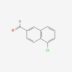 molecular formula C11H7ClO B599645 5-Chloronaphthalene-2-carboxaldehyde CAS No. 122349-67-1