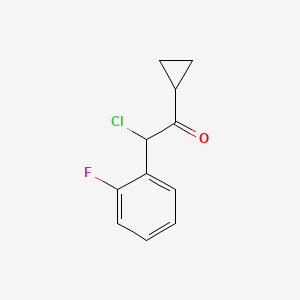 2-Chloro-1-cyclopropyl-2-(2-fluorophenyl)ethanone