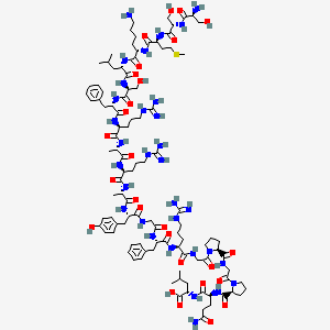 molecular formula C104H164N32O27S B599681 H-Ser-Ser-Met-Lys-Leu-Ser-Phe-Arg-Ala-Arg-Ala-Tyr-Gly-Phe-Arg-Gly-Pro-Gly-Pro-Gln-Leu-OH CAS No. 197151-46-5