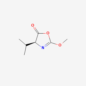 molecular formula C7H11NO3 B599683 (S)-4-Isopropyl-2-methoxyoxazol-5(4H)-one CAS No. 197659-07-7