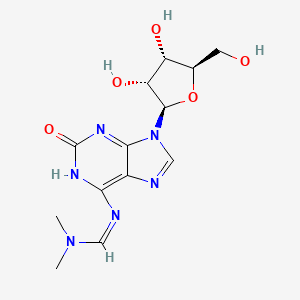 molecular formula C13H18N6O5 B599695 N6-Dimethylaminomethylidene isoguanosine CAS No. 156706-72-8