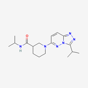 molecular formula C17H26N6O B5996976 N-(propan-2-yl)-1-[3-(propan-2-yl)[1,2,4]triazolo[4,3-b]pyridazin-6-yl]piperidine-3-carboxamide 