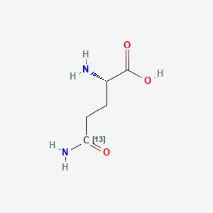 molecular formula C5H10N2O3 B599702 Glutamine 5-C-13 CAS No. 159680-32-7