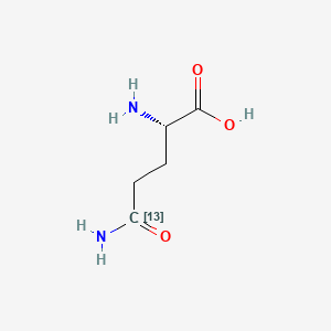 molecular formula C5H10N2O3 B599702 (2S)-2,5-diamino-5-oxo(513C)pentanoic acid CAS No. 159680-32-7