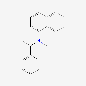 molecular formula C19H19N B599704 N-methyl-N-(1-phenylethyl)naphthalen-1-amine CAS No. 14393-13-6