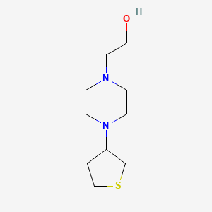 molecular formula C10H20N2OS B5997083 2-[4-(tetrahydro-3-thienyl)-1-piperazinyl]ethanol 