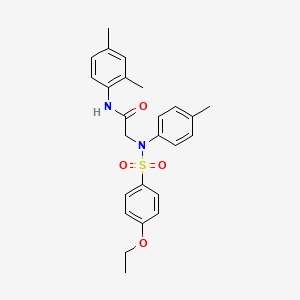 molecular formula C25H28N2O4S B5997089 N~1~-(2,4-dimethylphenyl)-N~2~-[(4-ethoxyphenyl)sulfonyl]-N~2~-(4-methylphenyl)glycinamide 