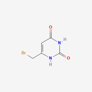 molecular formula C5H5BrN2O2 B599712 6-(bromomethyl)pyrimidine-2,4(1H,3H)-dione CAS No. 126401-89-6