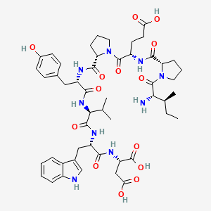 molecular formula C50H67N9O14 B599713 H-Ile-pro-glu-pro-tyr-val-trp-asp-OH CAS No. 175413-77-1