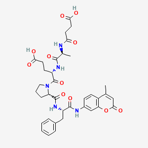 molecular formula C36H41N5O11 B599716 Suc-AEPF-AMC 