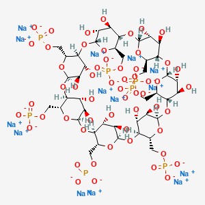 molecular formula C42H63Na14O56P7 B599722 beta-CYCLODEXTRIN PHOSPHATE SODIUM SALT CAS No. 199684-61-2