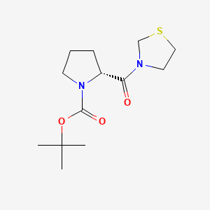 Tert-butyl (2R)-2-(1,3-thiazolidine-3-carbonyl)pyrrolidine-1-carboxylate