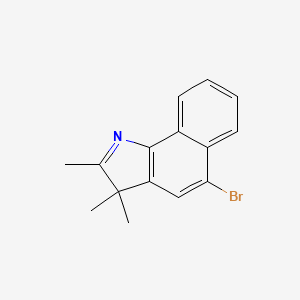 molecular formula C15H14BrN B599729 5-Bromo-2,3,3-trimethyl-3H-benzo[G]indole CAS No. 197511-47-0