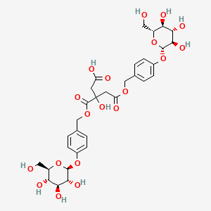 molecular formula C32H40O19 B599761 Parishin B 