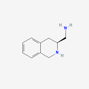 molecular formula C10H14N2 B599764 (S)-(1,2,3,4-tetrahydroisoquinolin-3-yl)methanamine CAS No. 195832-21-4