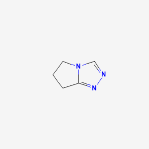 molecular formula C5H7N3 B599765 6,7-Dihydro-5H-pyrrolo[2,1-c][1,2,4]triazole CAS No. 116056-05-4