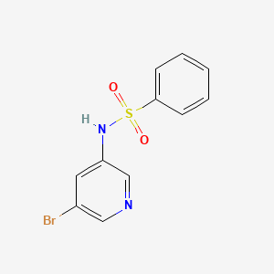 B599767 N-(5-bromopyridin-3-yl)benzenesulfonamide CAS No. 1084-12-4