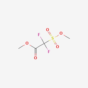 molecular formula C4H6F2O5S B599770 Difluoro methoxysulfonyl acetic acid methyl ester CAS No. 1869-42-7