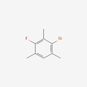 molecular formula C9H10BrF B599771 2-Bromo-4-fluoro-1,3,5-trimethylbenzene CAS No. 1580-05-8
