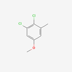 molecular formula C8H8Cl2O B599774 1,2-Dichloro-5-methoxy-3-methylbenzene CAS No. 112369-07-0
