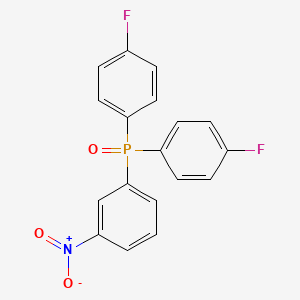 molecular formula C18H12F2NO3P B599776 bis(4-fluorophenyl)(3-nitrophenyl)Phosphine oxide CAS No. 144091-75-8
