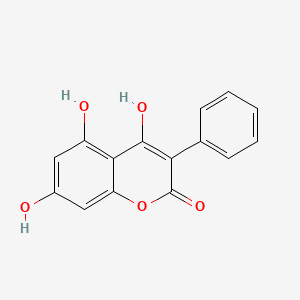 molecular formula C15H10O5 B599777 4,5,7-Trihydroxy-3-phenylcoumarin CAS No. 4222-02-0
