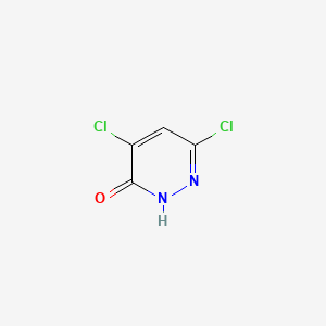 molecular formula C4H2Cl2N2O B599781 4,6-Dichloropyridazin-3(2H)-one CAS No. 17285-37-9