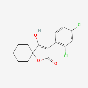 molecular formula C15H14Cl2O3 B599782 3-(2,4-Dichlorophenyl)-4-hydroxy-1-oxaspiro[4.5]dec-3-en-2-one CAS No. 148476-22-6