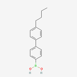 molecular formula C16H19BO2 B599783 (4'-Butyl-[1,1'-biphenyl]-4-yl)boronic acid CAS No. 145413-17-8
