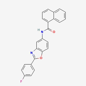 molecular formula C24H15FN2O2 B5997879 N-[2-(4-fluorophenyl)-1,3-benzoxazol-5-yl]-1-naphthamide 