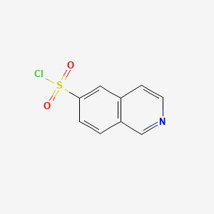 molecular formula C9H6ClNO2S B599793 Isoquinoline-6-sulfonyl chloride CAS No. 107322-01-0