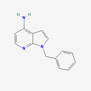 1H-Pyrrolo[2,3-b]pyridin-4-amine, 1-(phenylmethyl)-