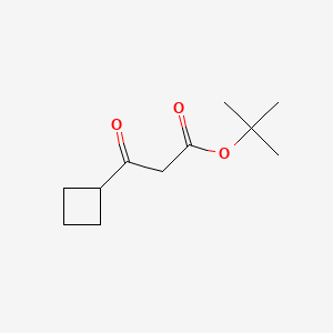 molecular formula C11H18O3 B599808 tert-butyl 3-cyclobutyl-3-oxopropanoate CAS No. 134302-09-3