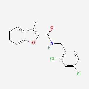 molecular formula C17H13Cl2NO2 B5998171 N-(2,4-dichlorobenzyl)-3-methyl-1-benzofuran-2-carboxamide 