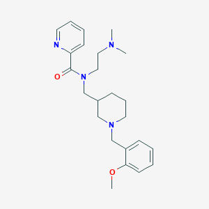 molecular formula C24H34N4O2 B5998184 N-[2-(dimethylamino)ethyl]-N-{[1-(2-methoxybenzyl)-3-piperidinyl]methyl}-2-pyridinecarboxamide 