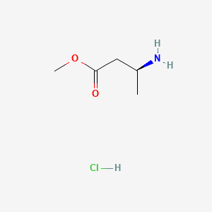 molecular formula C5H12ClNO2 B599821 (S)-Methyl 3-aminobutanoate hydrochloride CAS No. 139243-55-3