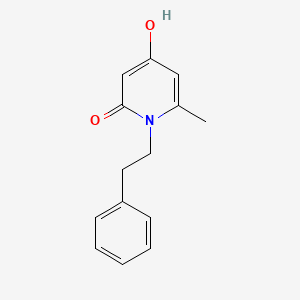 4-hydroxy-6-methyl-1-(2-phenylethyl)-2(1H)-pyridinone