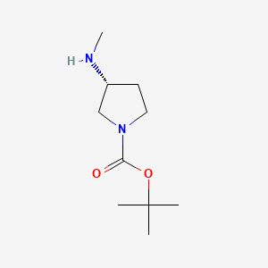 molecular formula C10H20N2O2 B599826 (R)-tert-butyl 3-(methylamino)pyrrolidine-1-carboxylate CAS No. 199336-83-9