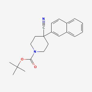 1-Boc-4-cyano-4-(2-naphthalenyl)-piperidine
