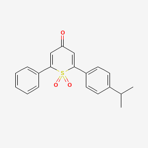 2-[4-(1-Methylethyl)phenyl]-6-phenyl-4h-thiopyran-4-one 1,1-dioxide