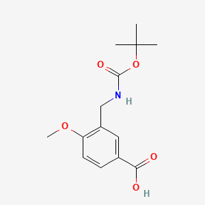 3-((Tert-butoxycarbonyl)aminomethyl)-4-methoxybenzoic acid