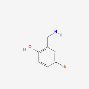 molecular formula C8H10BrNO B599839 4-Bromo-2-[(methylamino)methyl]phenol CAS No. 157729-23-2