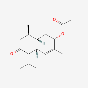 molecular formula C17H24O3 B599842 3-Acetoxy-4,7(11)-cadinadien-8-one CAS No. 104975-02-2