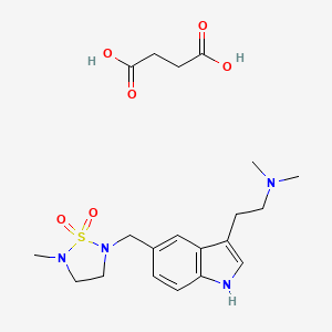 molecular formula C20H30N4O6S B599843 L-703,664 succinate 