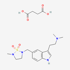 molecular formula C20H30N4O6S B599843 L-703,664 succinate CAS No. 144776-01-2