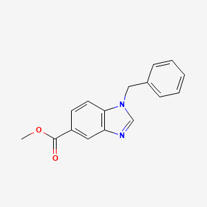 molecular formula C16H14N2O2 B599845 1-苄基苯并咪唑-5-甲酸甲酯 CAS No. 185428-95-9