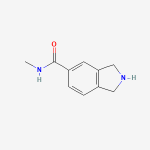molecular formula C10H12N2O B599846 N-methylisoindoline-5-carboxamide CAS No. 137453-27-1