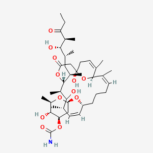 molecular formula C41H67NO12 B599847 17-Hydroxyventuricidin A CAS No. 113204-43-6