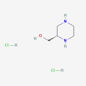molecular formula C5H14Cl2N2O B599849 (S)-哌嗪-2-甲醇二盐酸盐 CAS No. 149629-73-2